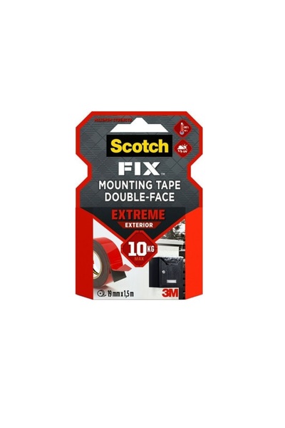 3M SCOTCH Banda dublu adeziva montare exterior Extreme, 19 mm x 1.5 m, Scotch...