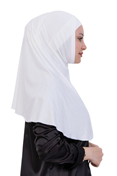 Modish Group Έτοιμο τουρμπάν και χιτζάμπ – Άνετο χιτζάμπ με σετ μπονέ από βισκόζη, ισλαμικό ρούχο - κρεμ