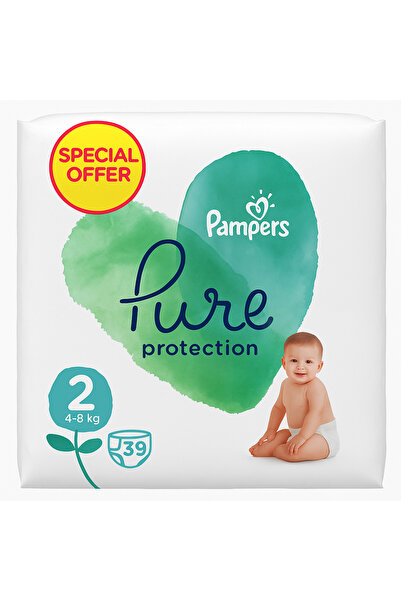 Pampers حماية نقية مقاس ٢ - ٣٩ حفاضة | مضاد للحساسية