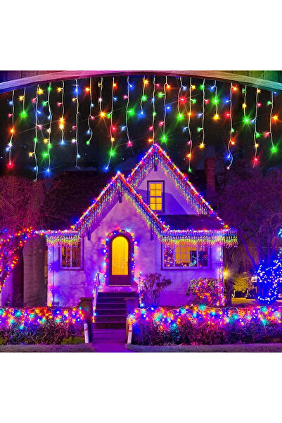 OEM Set of 2 x Fringe Installations, 12 m, 300 LEDs, outdoor, interconnectable, multicolor