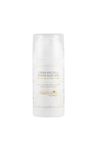 Skin System Cremă pentru ten gras și impur cu Aloe vera, Quick Lift® și Colagen 100ml