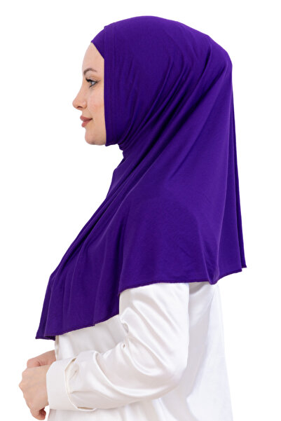Modish Group Ready-Made Turban & Headscarf – Comfortable Hijab Shawl Islamic Clothing with Viscose Bonnet Set - Purple