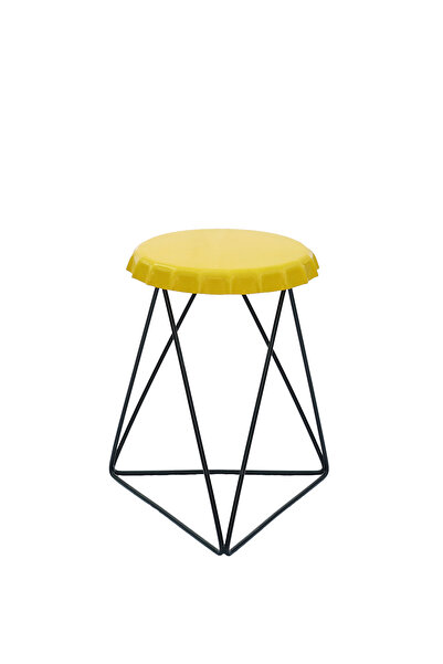 Greenmall Yellow Metal Tabure