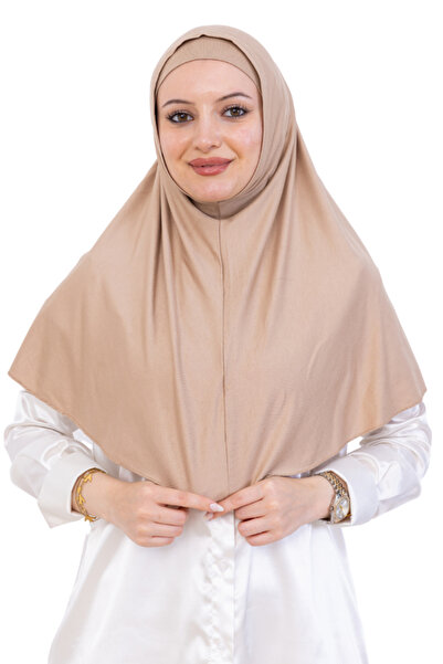 Modish Group طقم حجاب وغطاء رأس جاهز – شال حجاب مريح مع طقم بونيه من الفيسكوز ملابس إسلامية - لون مينك داكن