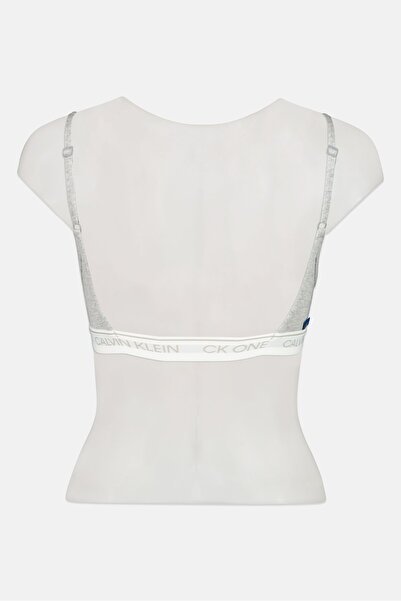 Calvin Klein Women Brand Logo Lightly Padded Bralette, Heather Grey