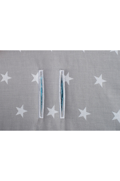 Nichiduta 4 in 1 Minky stroller set with cushion mattress, 2 belt protectors and bumper bar protector