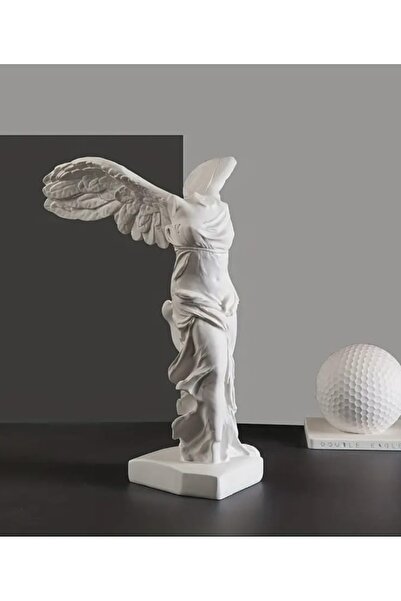 Yaratıcı sanatlar atölyesi Antik Yunan Zafer Tanrıçası Taş Döküm Heykel Dekoratif Taş Heykel 14 CM