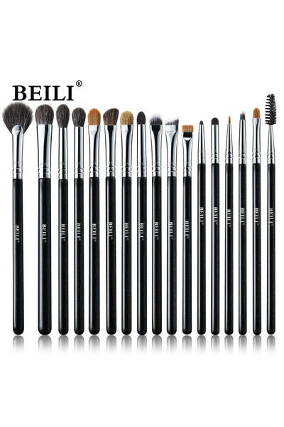BEILI 17-piece Black makeup brush set NE17