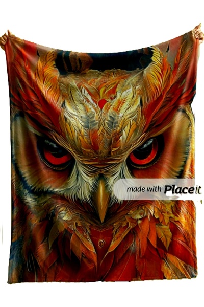 AngelsHome Special Design Luxury 100*150 cm Quick Drying Water Absorbent Bathroom&Beach&Sports Towel Colorful Owl