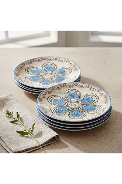 Güral Porselen Camelia 6 Piece 20 cm Cake Set 21391