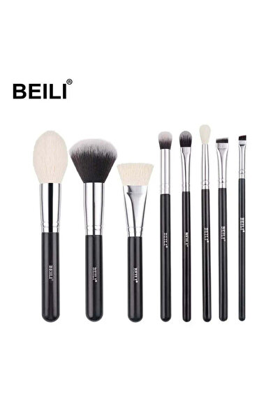 BEILI Black 8-Piece Makeup Brush Set