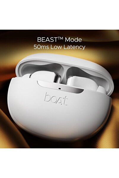 BOAT Airdopes 141 ANC, ANC(~32dB), 50ms Low Latency, 4Mics ENx Tech, 42HRS Battery, Fast Charge