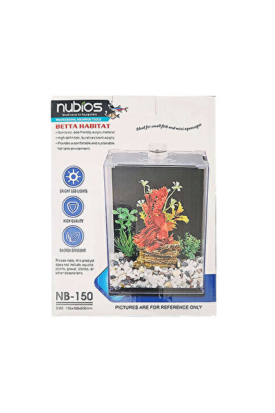 Nubios LVSQVR Betta Habitat (100128) Nano Tank