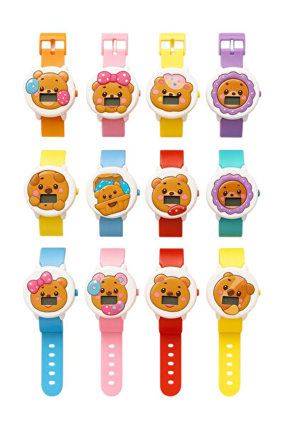 OEM Set de ceasuri electronice pentru copii Happy Time – 12 modele colorate c...