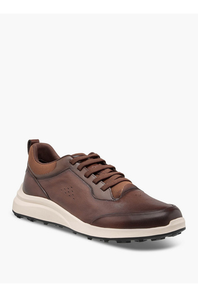 Duchini Men Perforated Leather Sneakers