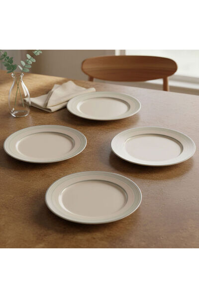 Güral Porselen Valeron 6 Pieces 20 cm Cake Plate Reactive Agate 969