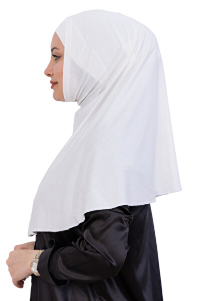 Modish Group Έτοιμο τουρμπάν και χιτζάμπ – Άνετο χιτζάμπ με σετ μπονέ από βισκόζη, ισλαμικό ρούχο - κρεμ