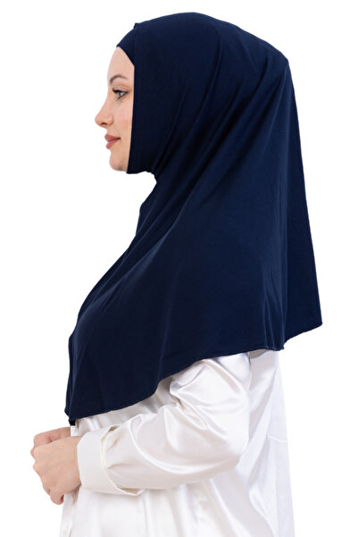 Modish Group Готовий тюрбан і хустка – віскозний комплект з кісточкою, зручний шаль для покриття голови, ісламський одяг – синій