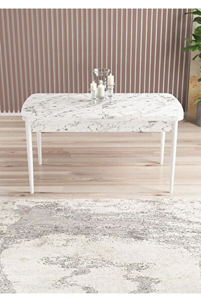 SHOOVVEL Venna Serisi MDF 70x114 Ahşap Ayaklı Açılır Üst Kalite Mutfak Masası...