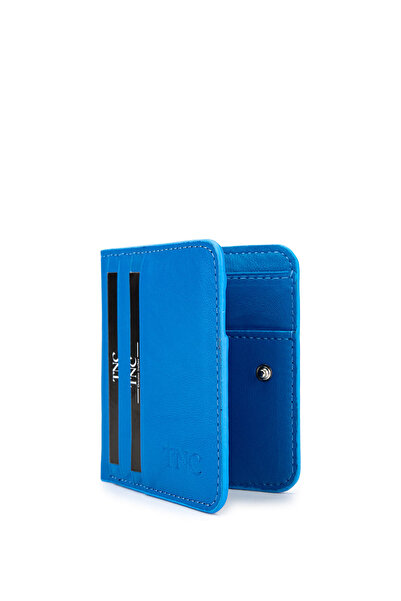 Tamer Tanca Unisex Γνήσιο Δερμάτινο Μπλε Κάρτα