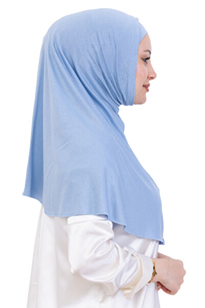 Modish Group Готовий тюрбан і хустка – віскозний комплект з кісточкою, зручний шаль для покриття голови, ісламський одяг – синій