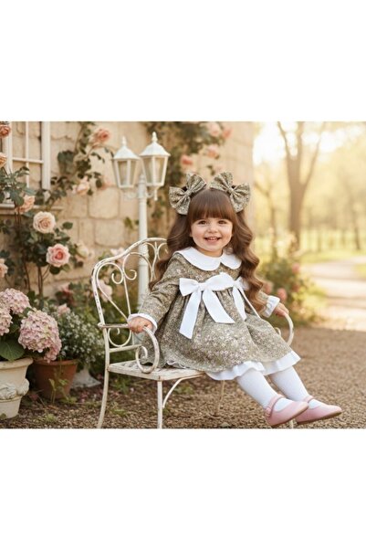 Tinypeople Girls' Floral Dress Children's Holiday Dress Vintage Children's Dress Bow Dress