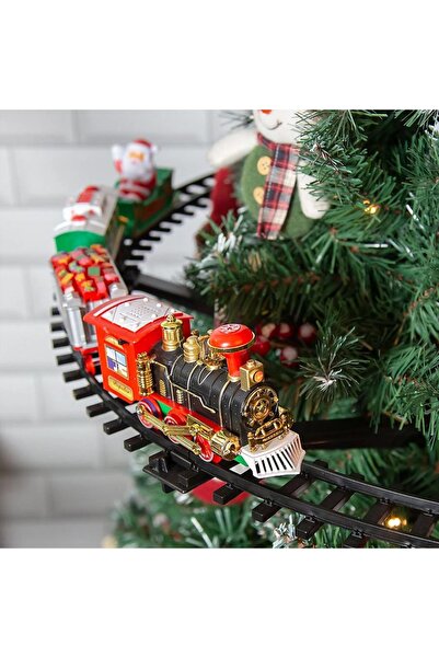 OEM Electric Train Set with Lights and Sounds, 22 Pieces, Battery Operated