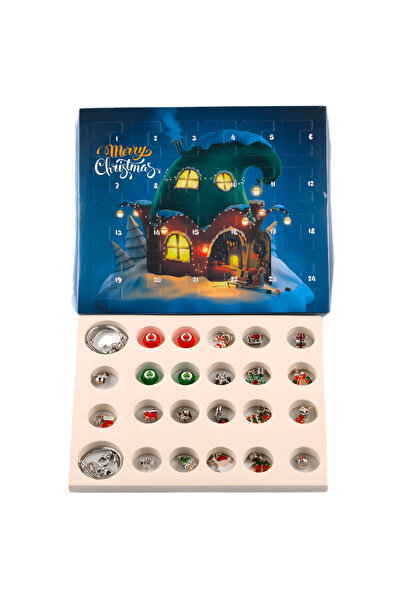 OferteTop Advent Calendar With Christmas Themed Bracelets And Pendants For 24 Days