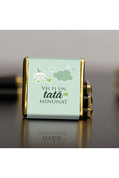 OEM Set 10 bucati Small Chocolate 'You Will Be a Wonderful Dad' 3,3x3,3cm, 5g/buc