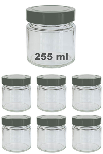 Afracam 255 ml Jar with Silver Deep Lid 255 Cc Transparent Jam, Marmalade Gla...