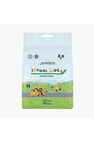 Juniors Antibacterial School Wipe - Pack of 5