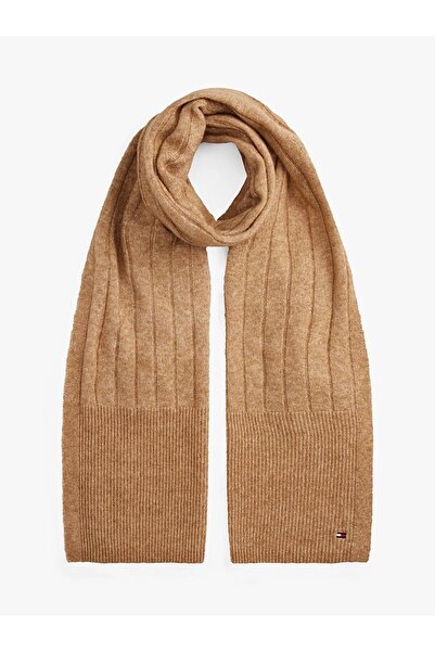 Tommy Hilfiger TH FLAG FLUFFY SCARF Kadın Yeşil Atkı - AW0AW17787