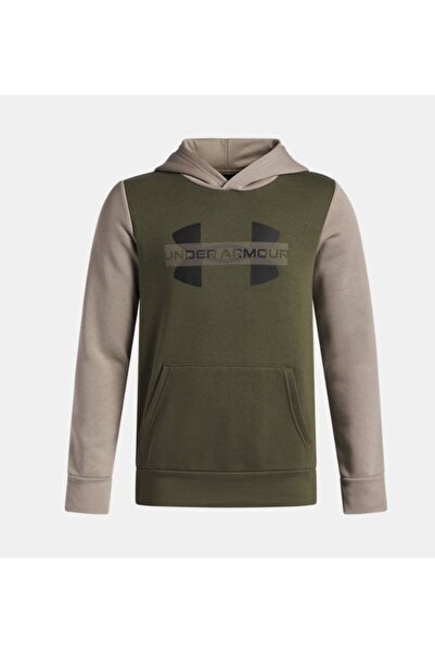 Under Armour Erkek Çocuk UA Rival Fleece Colorblock Graphic Kapüşonlu Sweatsh...