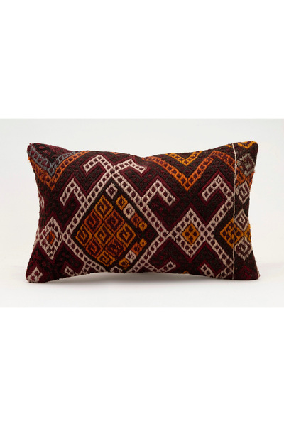 Kilim Whole Sale غطاء وسادة عتيق مصنوع يدويًا من الكليم والصوف، مقاس 30x50 سم