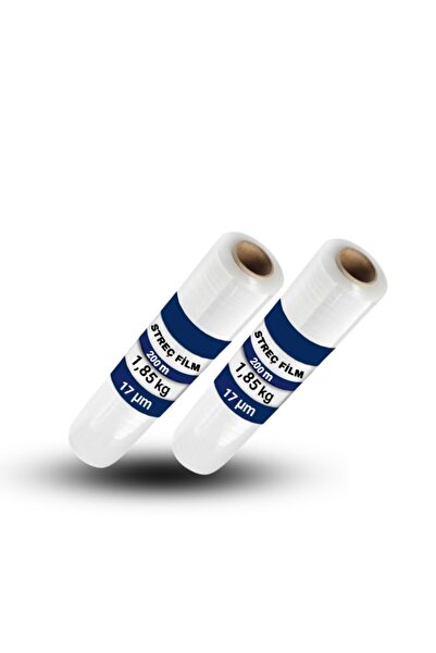 Huzur Elektrik فيلم تغليف شفاف محمول باليد 2 قطعة 17 ميكرون 200 متر