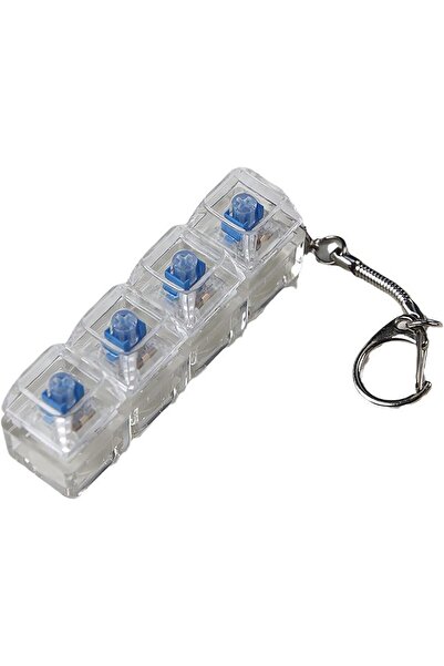 Generic Keyboard Switches Tester Keychain with LED and Translucent Keycaps