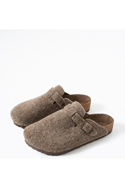 StWenn Γυναικεία σόλα από φελλό Felted Comfort Μοντέλο Winter Closed Front Felt Model Sabo Καθημερινές άνετες παντόφλες εσωτερικού χώρου