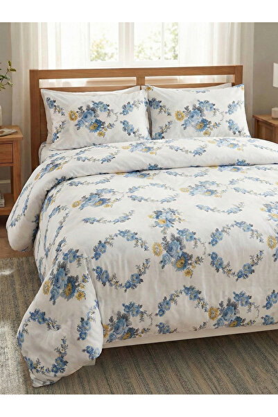 LENSA HOME طقم غطاء لحاف مزدوج من القطن 100% - 150x200 سم