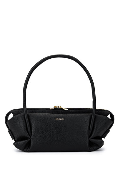 Tamer Tanca Kadın Suni Deri Siyah Floter Kol Çantası