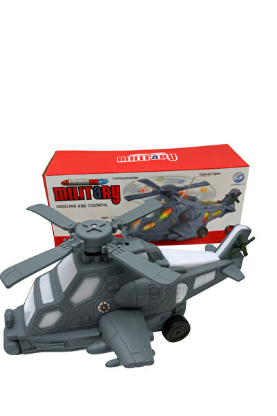 OEM Military Helicopter Toy 25x11 cm with Lights and Sounds – Attack Model, F...