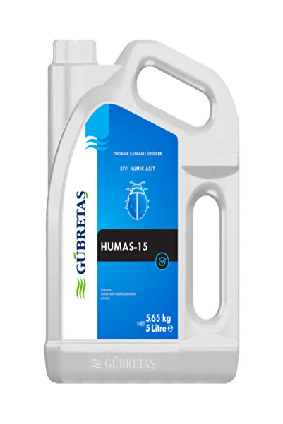 GÜBRETAŞ HUMAS 15 - SIVI/YOĞUN JEL HÜMÜK FÜLVİK ASİT KÖKLENDİRİCİ 5 LT
