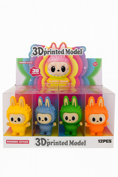 OEM Set de 12 figurine model 3D – 12 x 7,5 cm – Jucării de colecție colorate