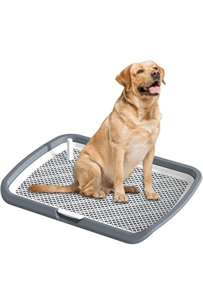 YESMAX صينية كبيرة لمرحاض الكلاب، حامل وسادة تبول للحيوانات الأليفة داخل المن...