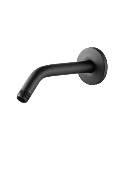 Arabest Wall Mount Replacement Angle Shower Head Arm Wall-Mounted for Fixed & Handheld Showerhead,Black