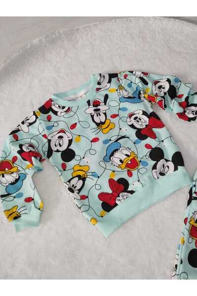 Store Mint Daisy Girls' Tracksuit Set Pajamas