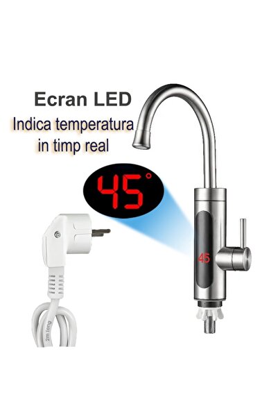 MODVIA Instant Hot and Cold Water Faucet, Heating in just 3 seconds, Digital LED Display 3300W