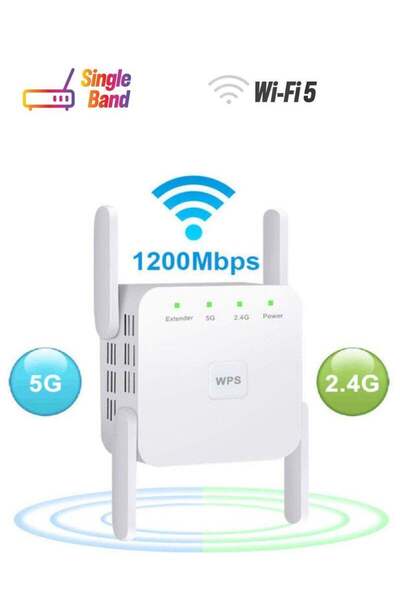 Arabest 5G Wireless WiFi Signal Booster Router White