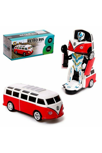 OEM Mașină transformabilă 21x9 cm – Lumini, Sunete, Se Mișcă Automat