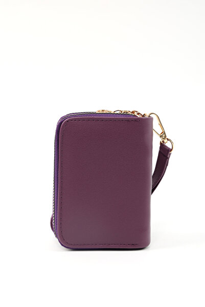 SHAKA Mor Shk266 Faux Leather 9 Compartment Wallet with Zipper Closure, Card Holder and Coin Compartment