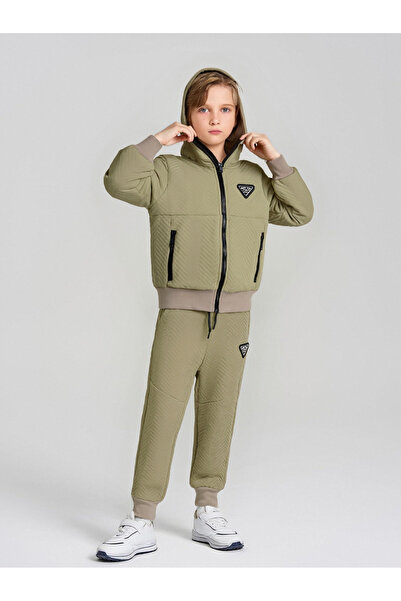 SETTY KOOP Kids Winter Hooded Tracksuit Set – Warm Jacket and Jogger Pants Two-Piece Outfit